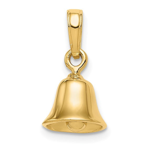 10 KT Bell Charm moveable