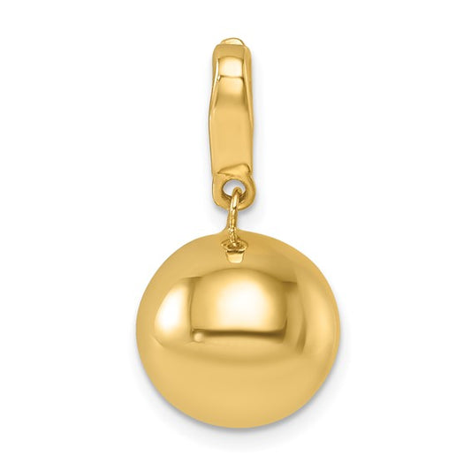14 KT Ball Charm moveable