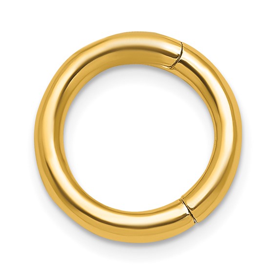 14 KT Round Push Clasp 12mm.