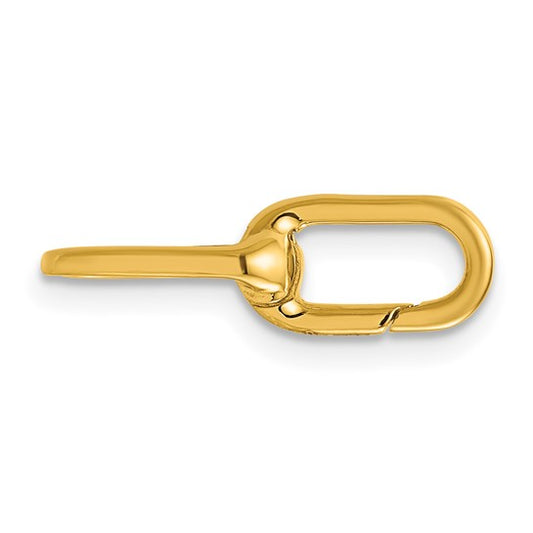 14 KT Paperclip Push Clasp new