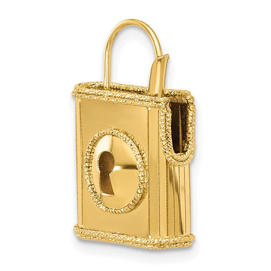 14KT 3- Lock pendant