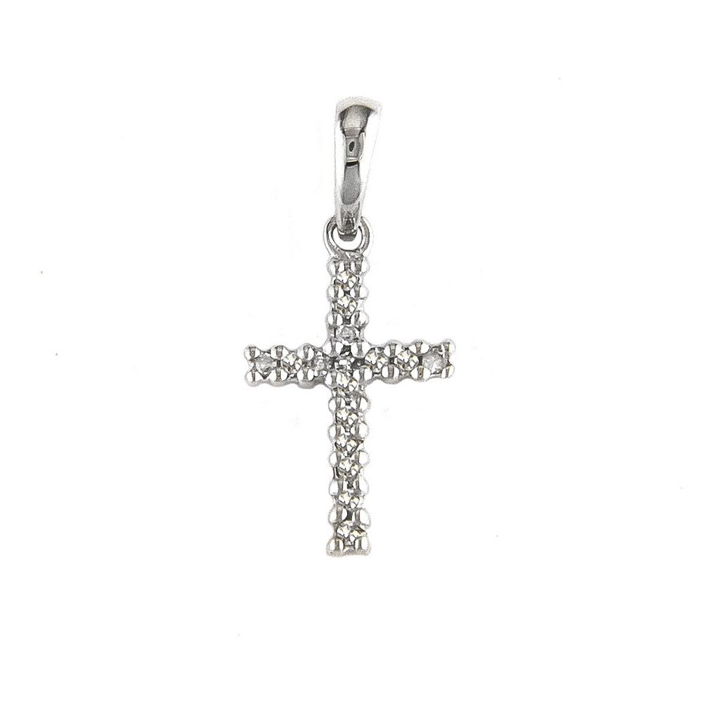 14 KT Children's Diamond Cross Pendant