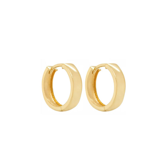 14 KT  Gold huggie 11mm. earrings
