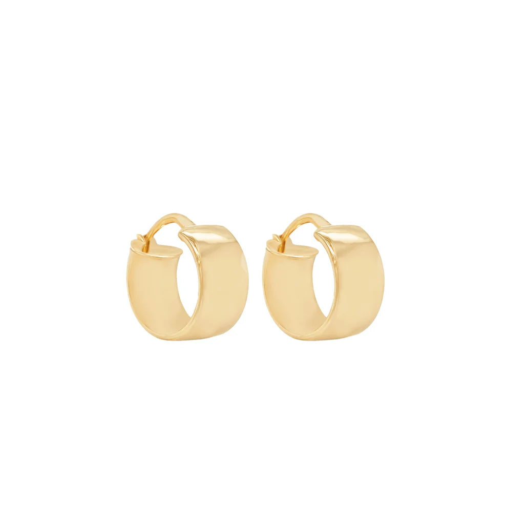 14 KT Polished Teen huggie