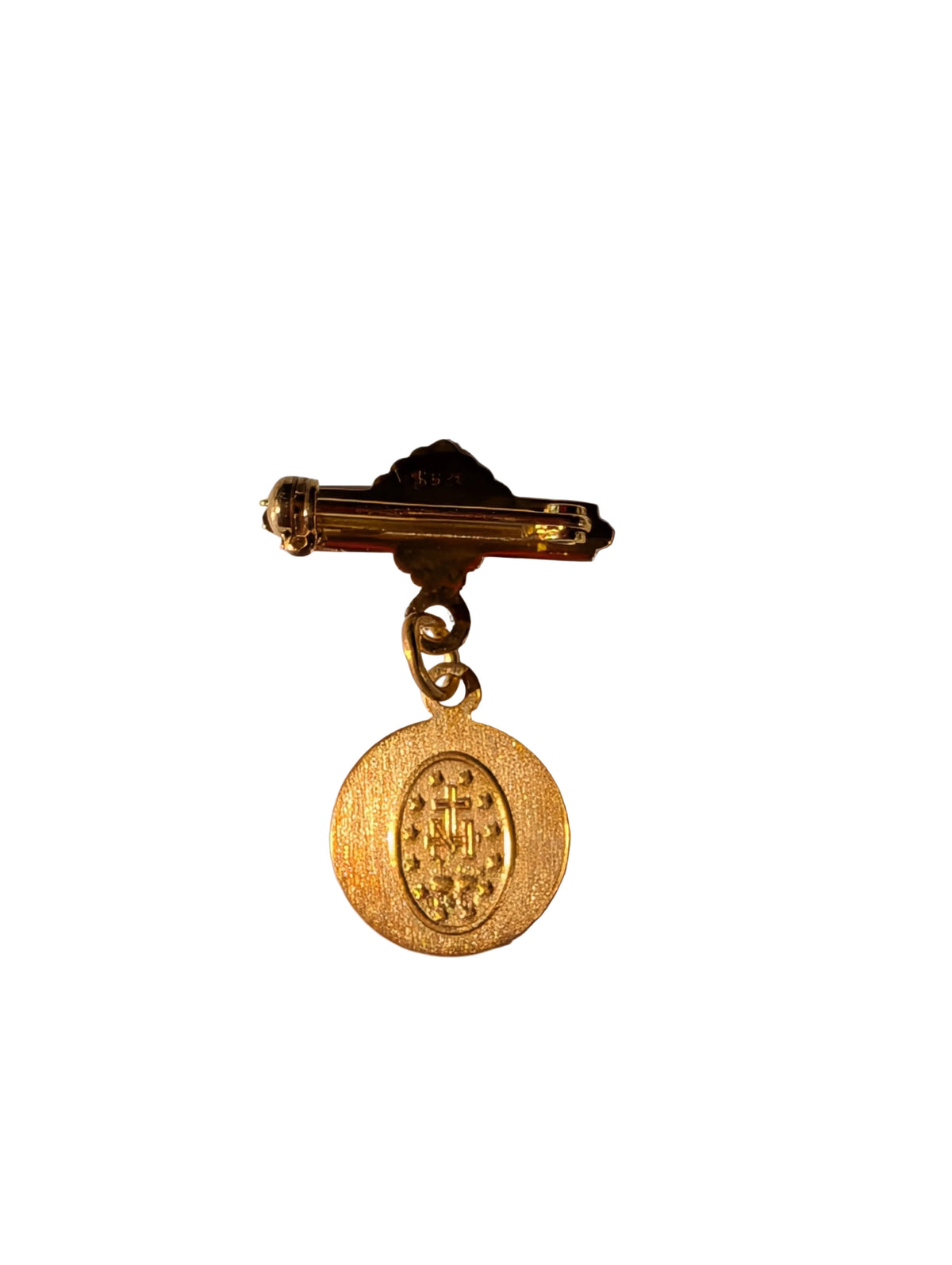 14 KT Gold Filled Miraculous Medal Pin