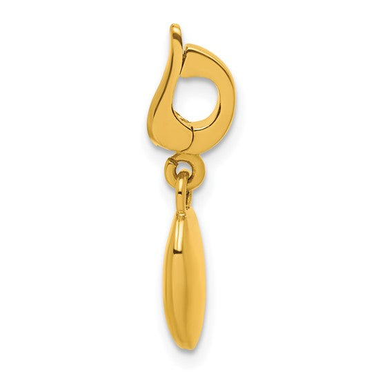 14KT Tear Drop pendant