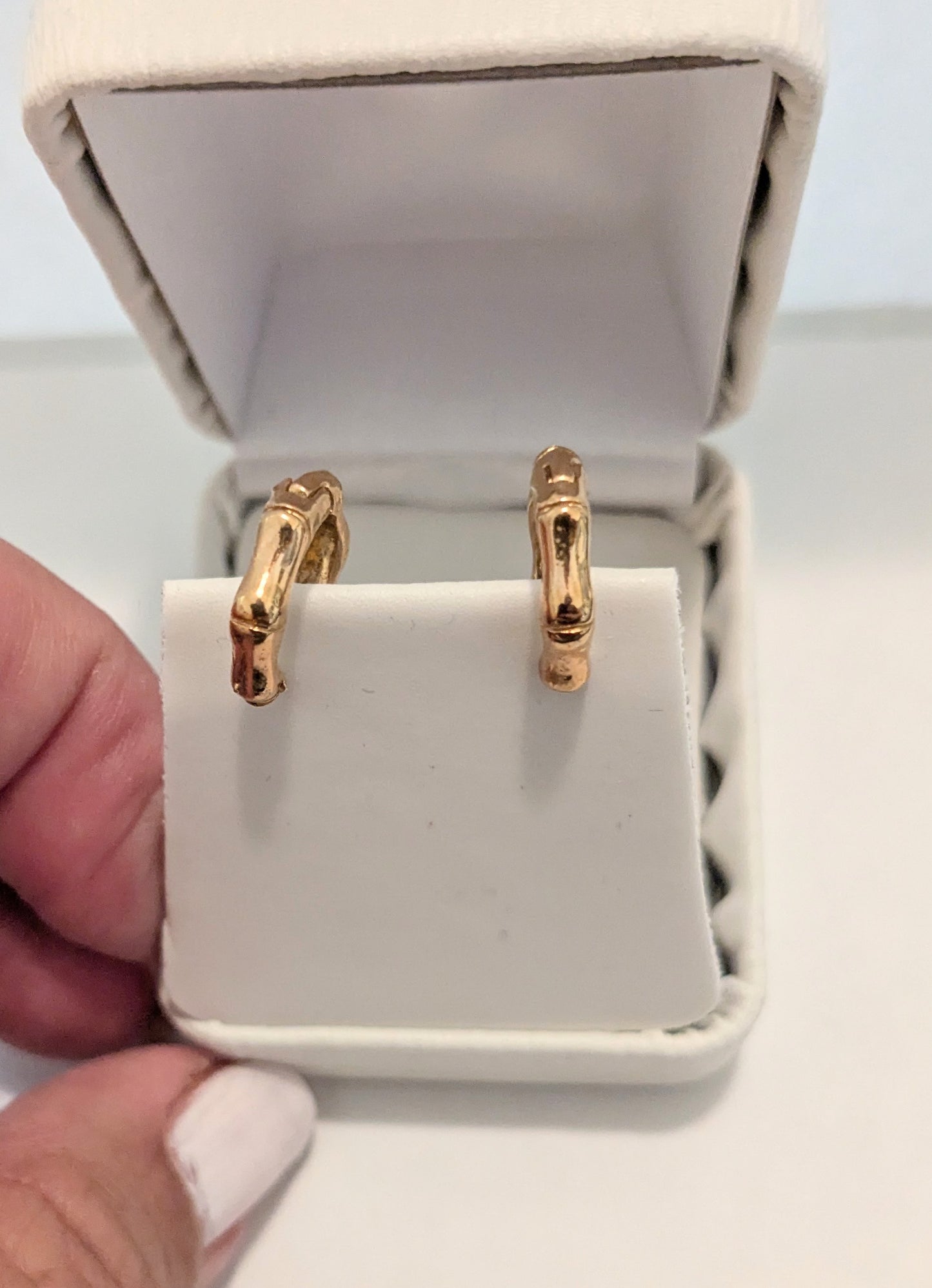 Gold Filled Bamboo Hoop