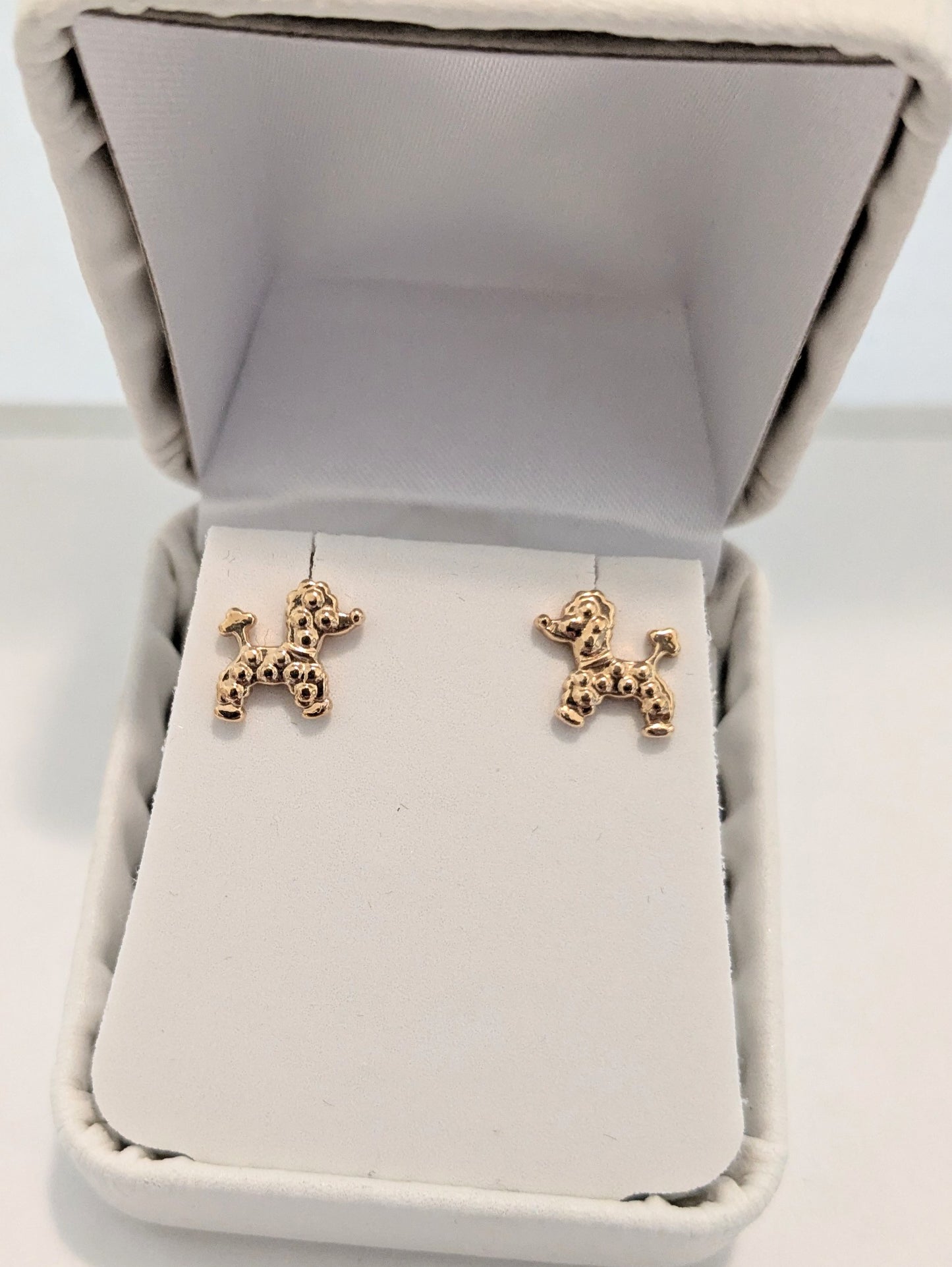 Gold Filled Poodle earrings