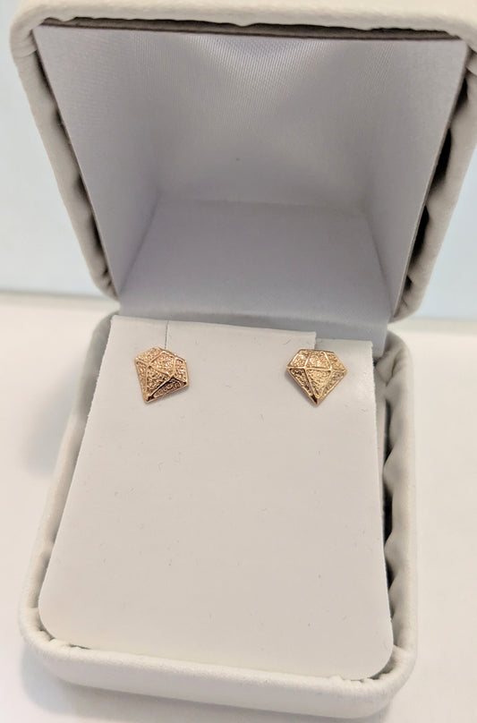 Gold Filled Gem post earrings