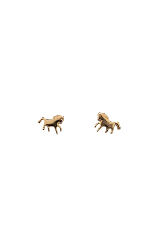 Gold Filled Horse earrings