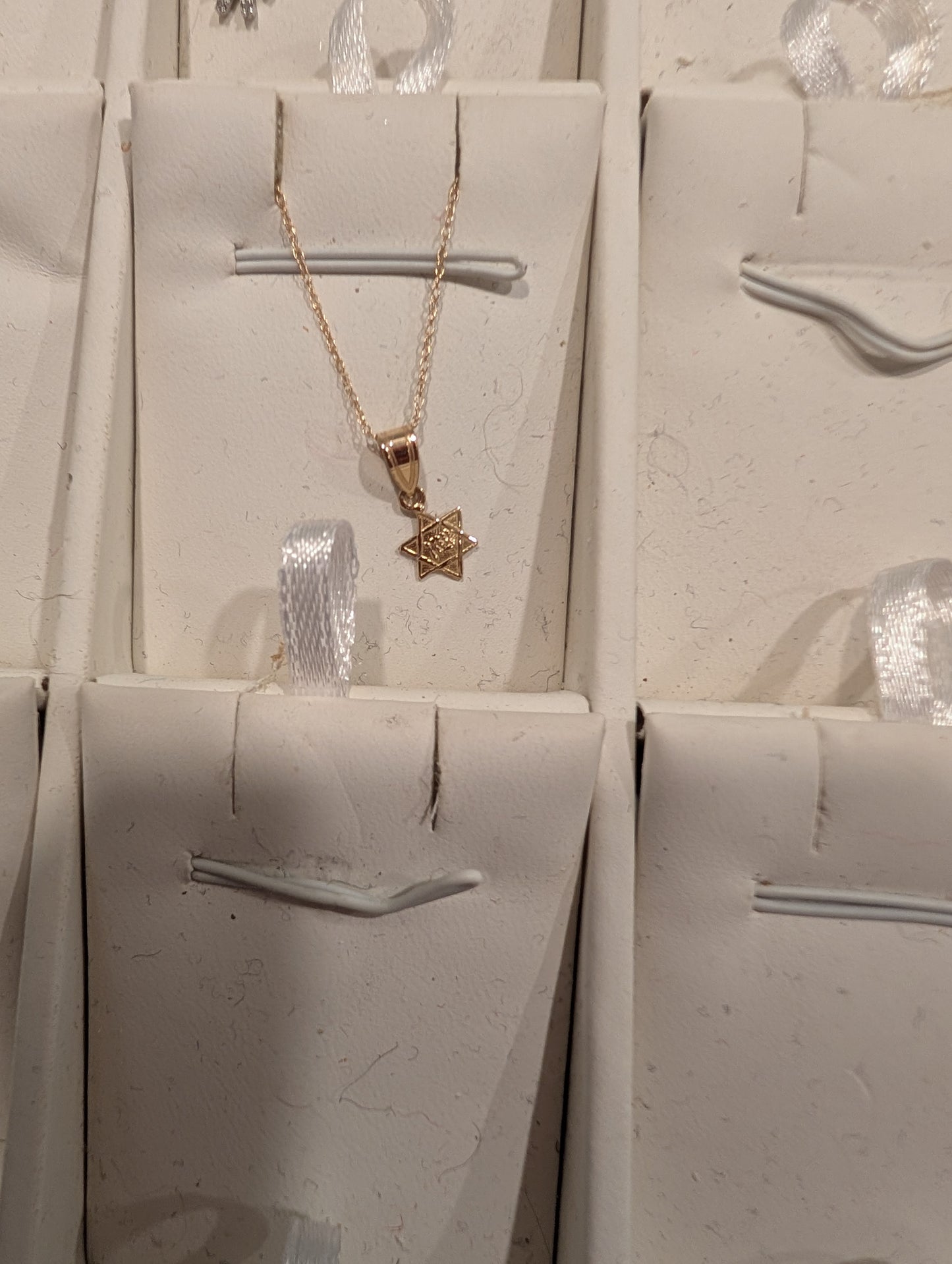 Gold Star of David pendant