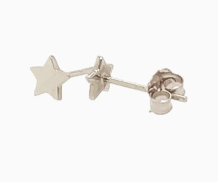 14 KT Baby Star flat stud earrings
