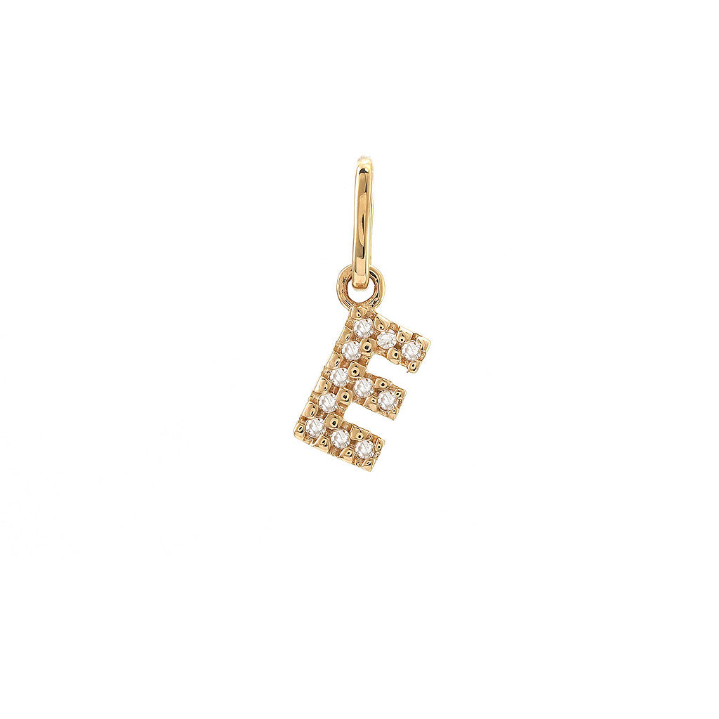 14 KT Tiny Diamond Letters