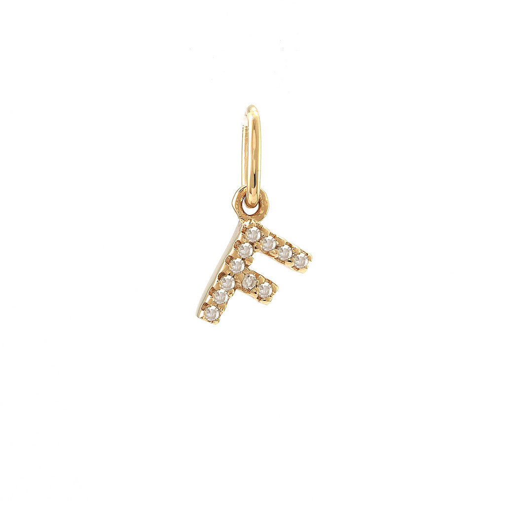 14 KT Tiny Diamond Letters