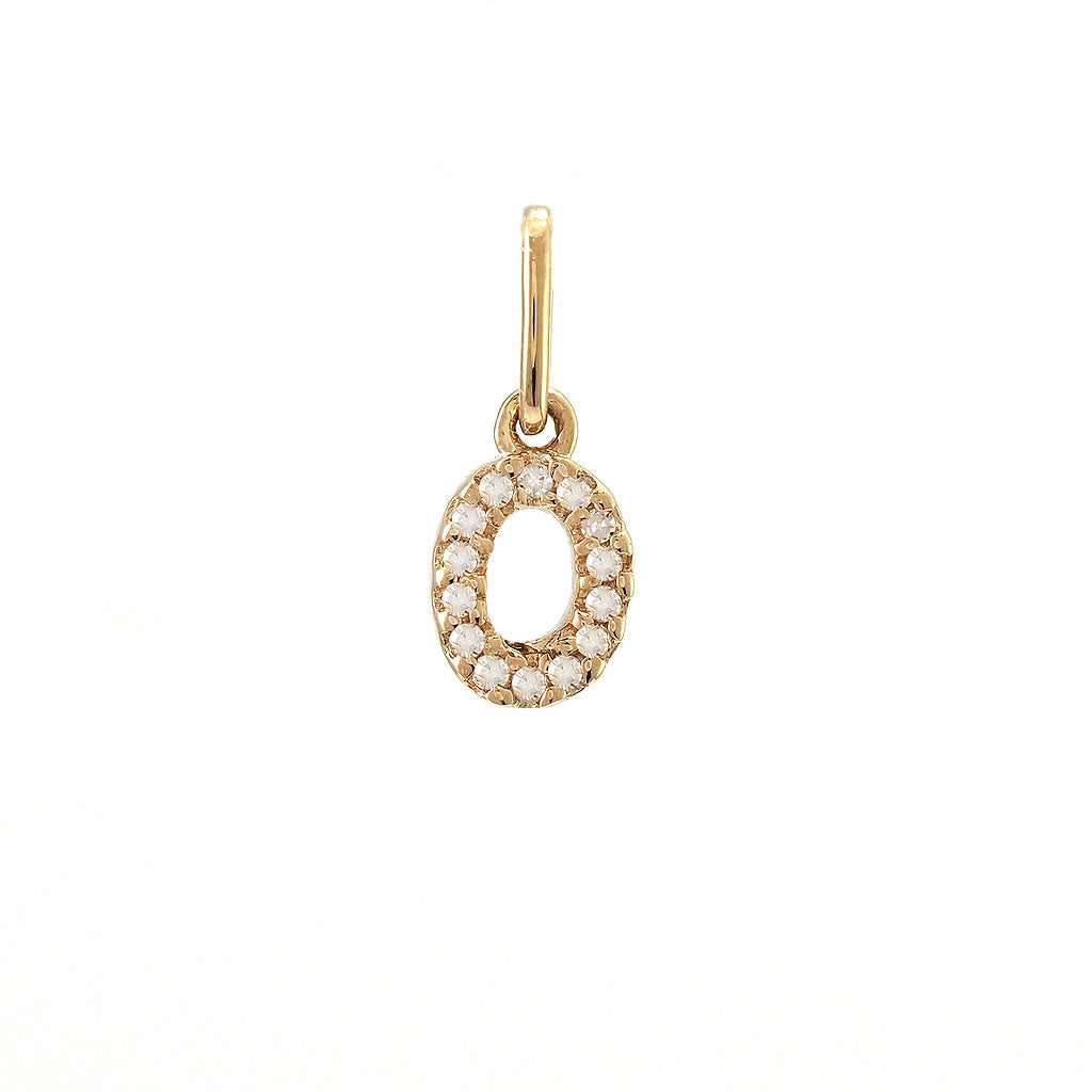 14 KT Tiny Diamond Letters
