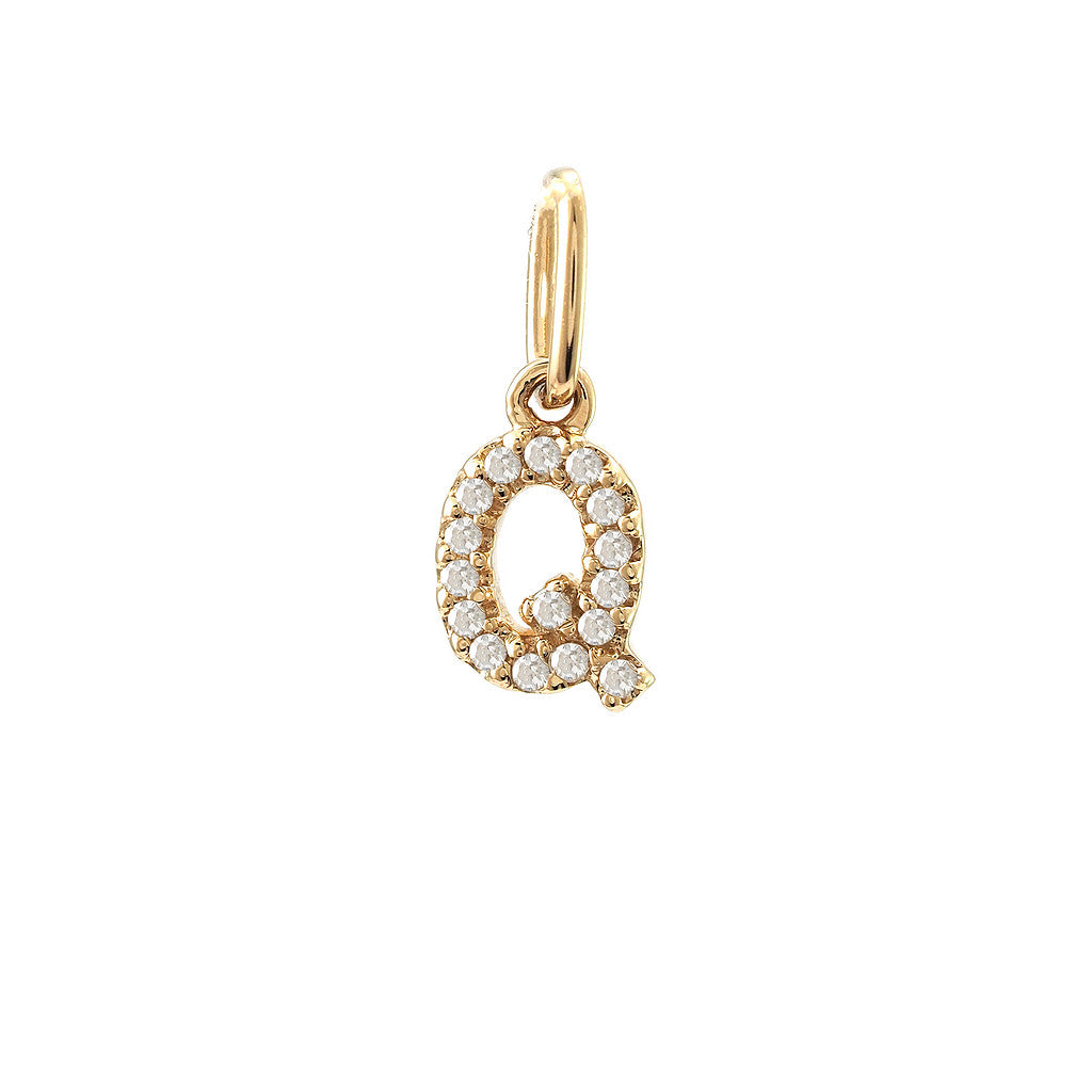 14 KT Tiny Diamond Letters