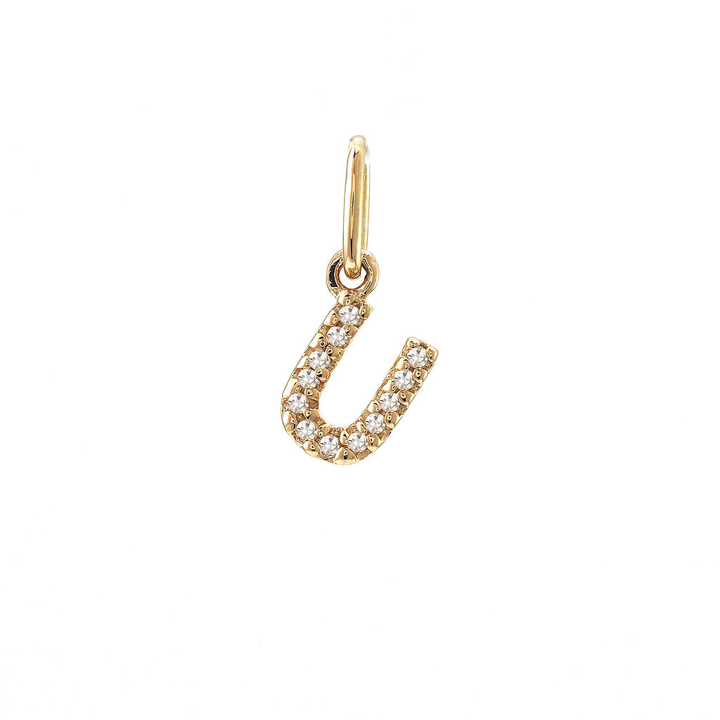 14 KT Tiny Diamond Letters