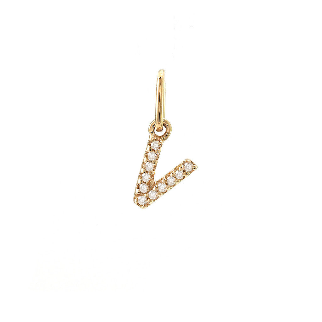 14 KT Tiny Diamond Letters