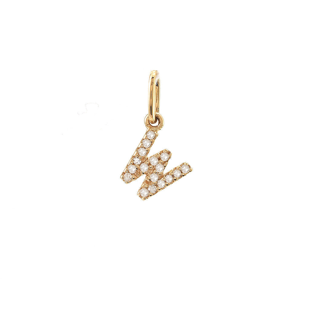 14 KT Tiny Diamond Letters