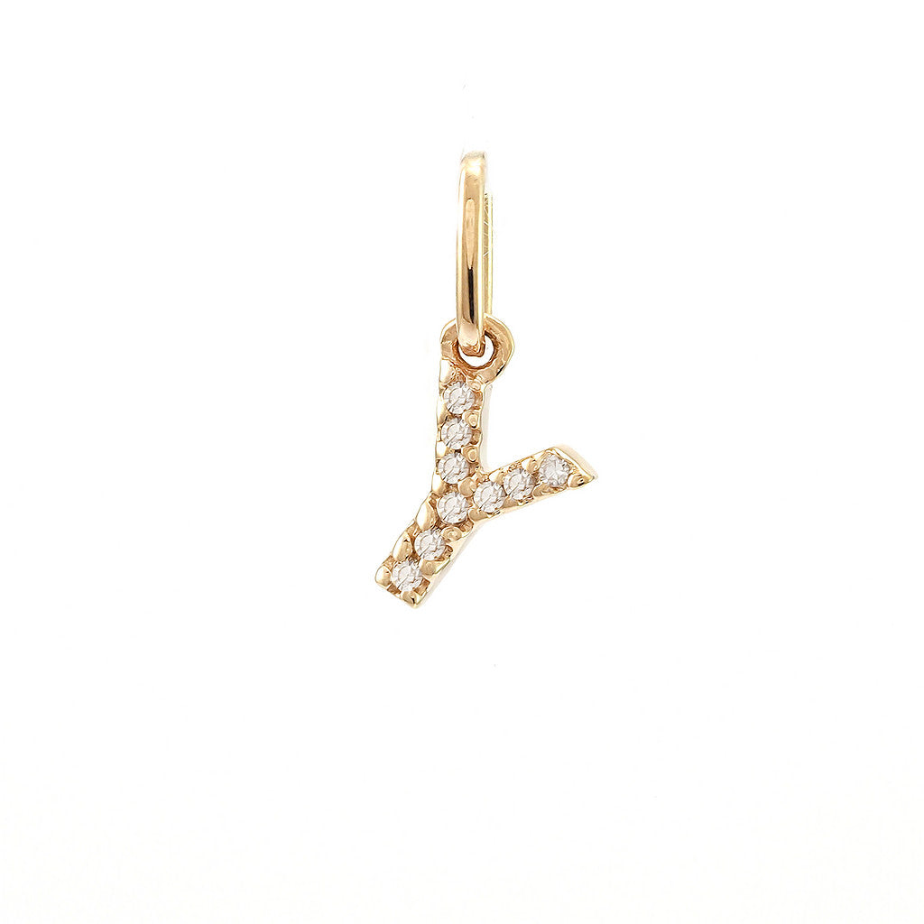 14 KT Tiny Diamond Letters
