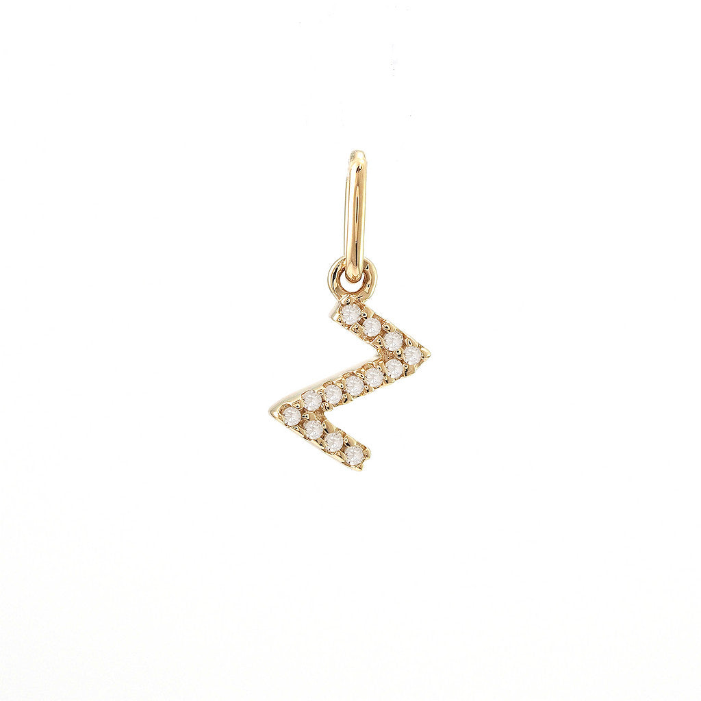 14 KT Tiny Diamond Letters