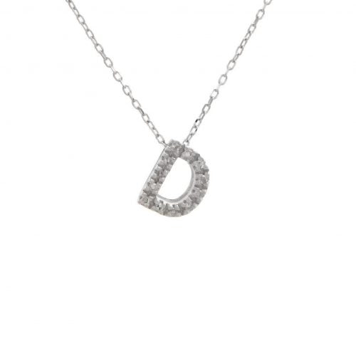 14 KT Letter Necklace Diamond A-Z