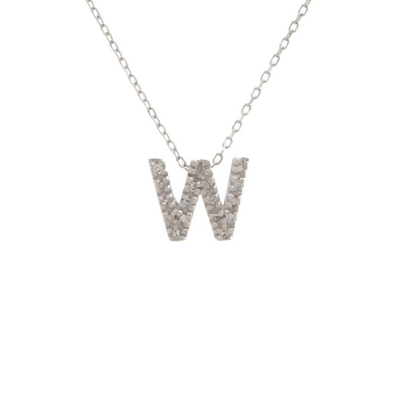 14 KT Letter Necklace Diamond A-Z