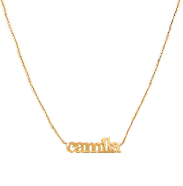 14 KT Solid Gold Multiple Name Necklace 1-6 names