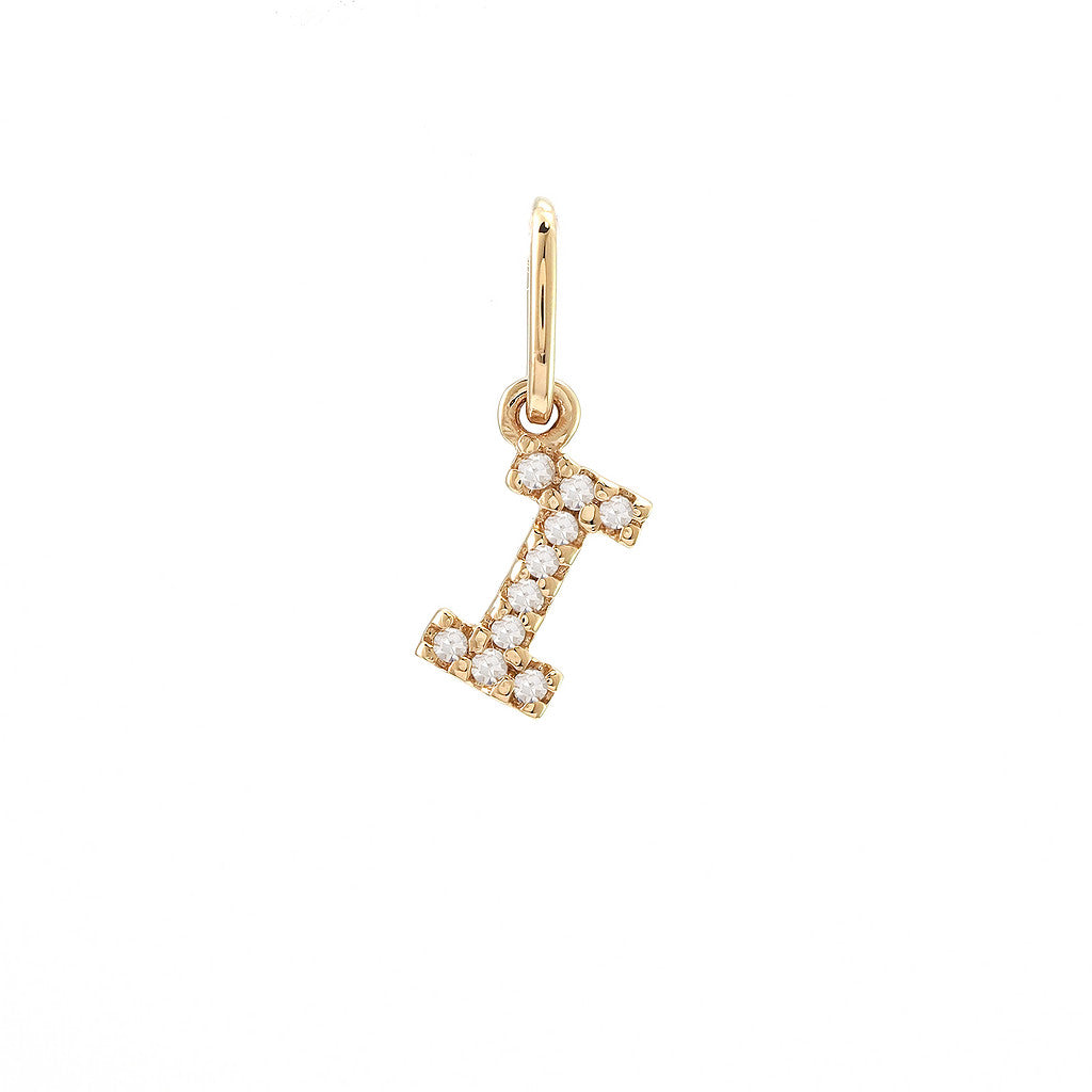 14 KT Tiny Diamond Letters