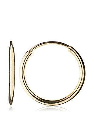 14 KT Children's Endless hoop earrings