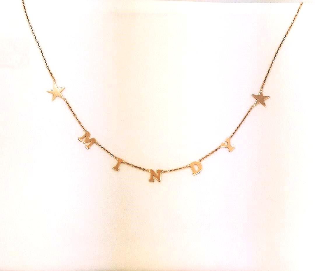 Squad necklace with letters