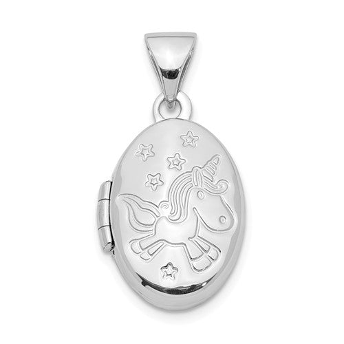 Unicorn Locket Sterling Silver necklace