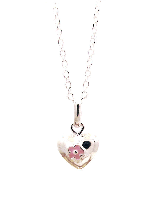 Sterling Silver Children's heart Necklace