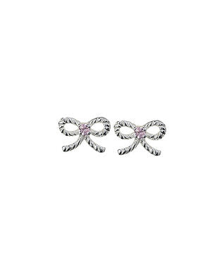 Children's Antiqued twist Bows earrings