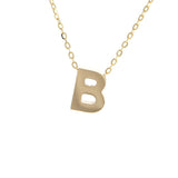 Gold Letter Initial Necklace b