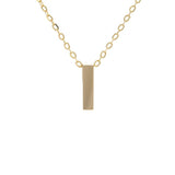 Gold Letter Initial Necklace i