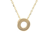 Gold Letter Initial Necklace o