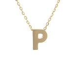 Gold Letter Initial Necklace p