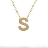 Gold Letter Initial Necklace s