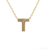 Gold Letter Initial Necklace t