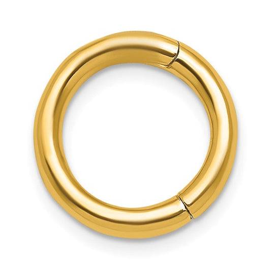 14 KT Round Push Clasp 12mm.