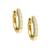 14 KT Diamond Huggie Collection