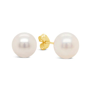 14 KT Children's Pearl 5mm. gold stud earrings