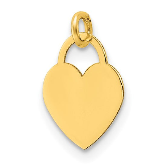 Golden heart charm 14 KT gold