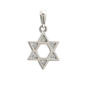 14 KT Star of David Children's Diamond Necklace