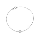 14 KT White Topaz Birthstone gold bracelet