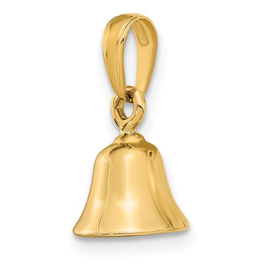 10 KT Bell Charm moveable