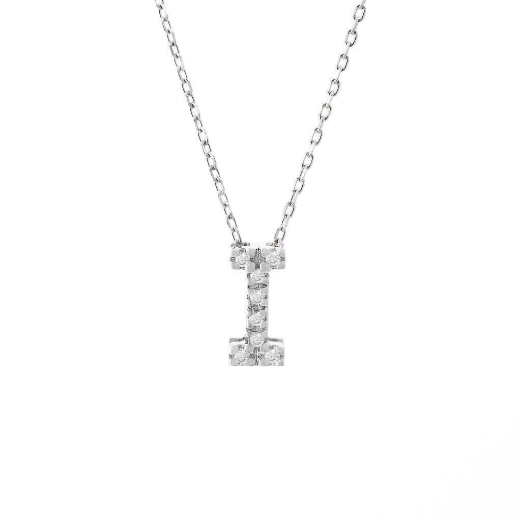 14 KT Letter Necklace Diamond A-Z