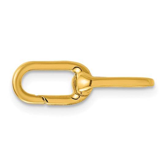 14 KT Paperclip Push Clasp new