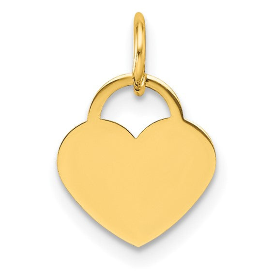 Golden heart charm 14 KT gold